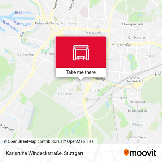 Карта Karlsruhe Windeckstraße