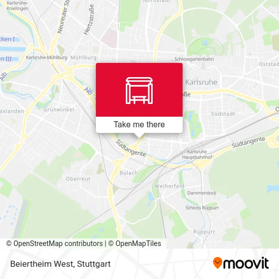 Карта Beiertheim West