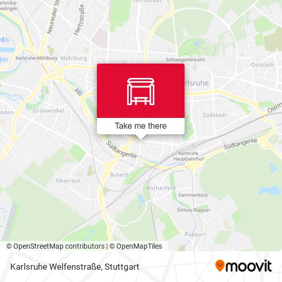 Карта Karlsruhe Welfenstraße