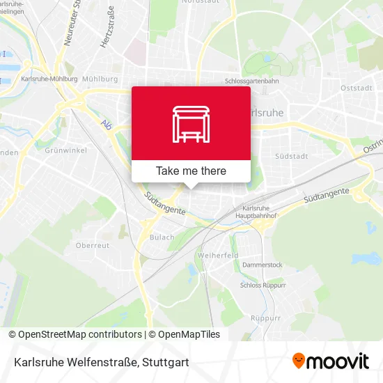 Karlsruhe Welfenstraße map