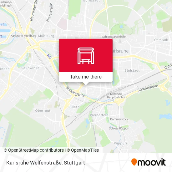 Карта Karlsruhe Welfenstraße