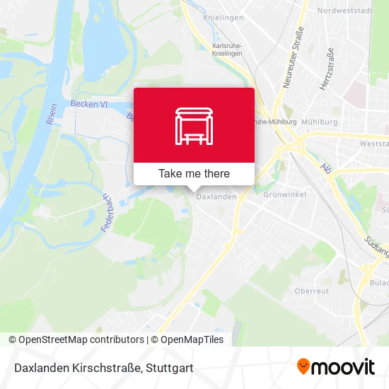 Карта Daxlanden Kirschstraße