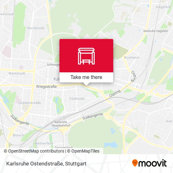 Карта Karlsruhe Ostendstraße