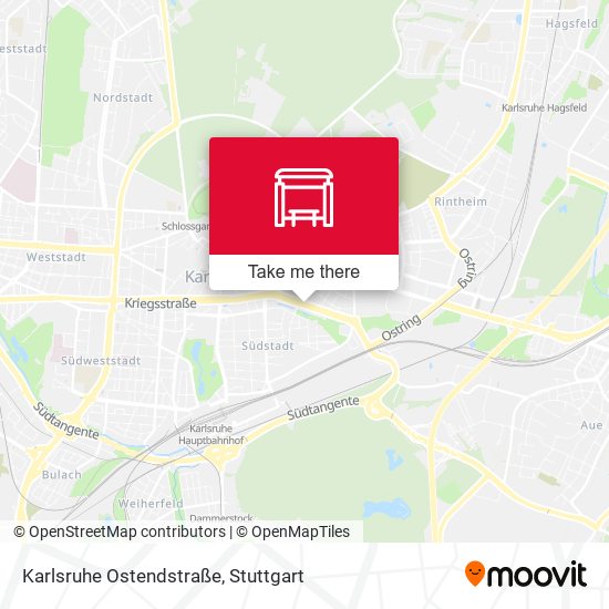 Карта Karlsruhe Ostendstraße