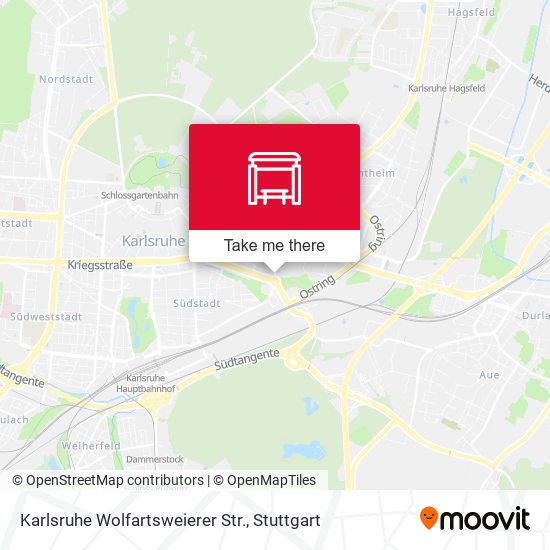Karlsruhe Wolfartsweierer Str. map