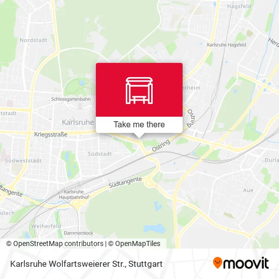 Карта Karlsruhe Wolfartsweierer Str.