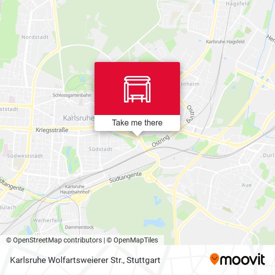 Karlsruhe Wolfartsweierer Str. map