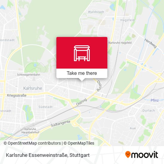Karlsruhe Essenweinstraße map