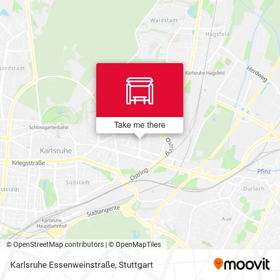 Карта Karlsruhe Essenweinstraße