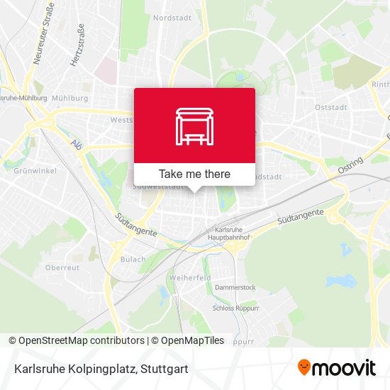 Karlsruhe Kolpingplatz map