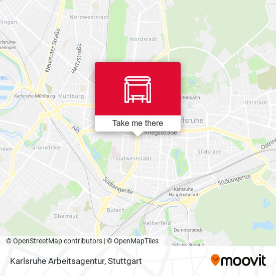 Карта Karlsruhe Arbeitsagentur