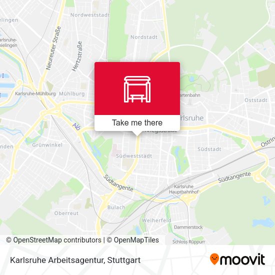 Карта Karlsruhe Arbeitsagentur