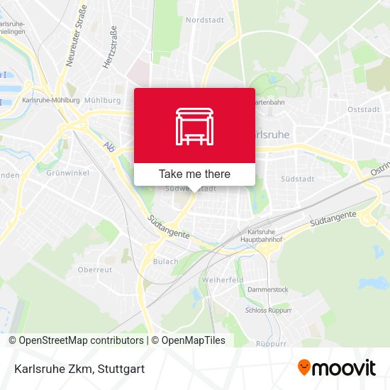 Карта Karlsruhe Zkm