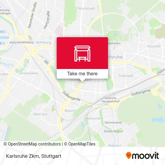 Карта Karlsruhe Zkm