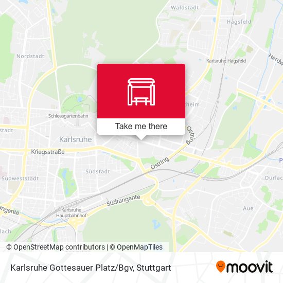 Karlsruhe Gottesauer Platz/Bgv map