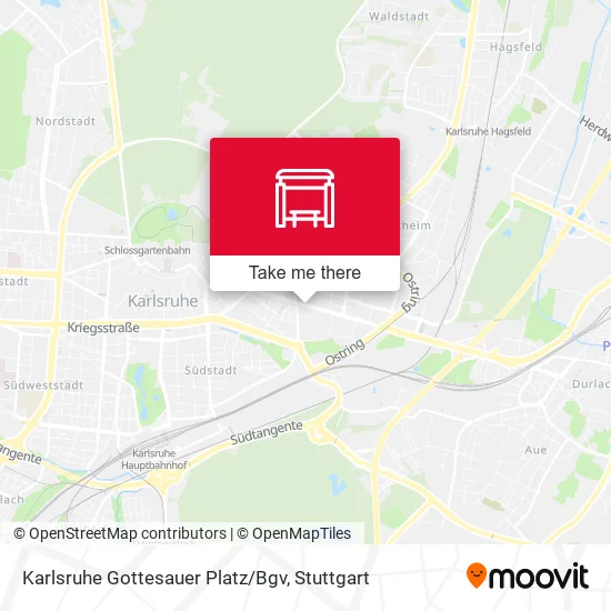 Карта Karlsruhe Gottesauer Platz/Bgv