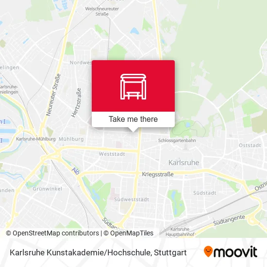 Карта Karlsruhe Kunstakademie / Hochschule