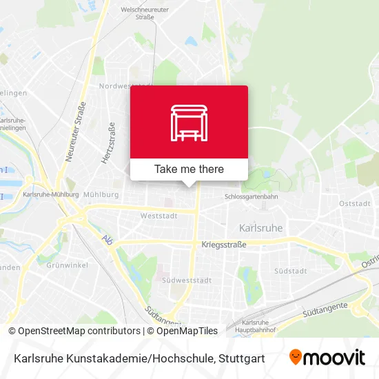 Карта Karlsruhe Kunstakademie / Hochschule
