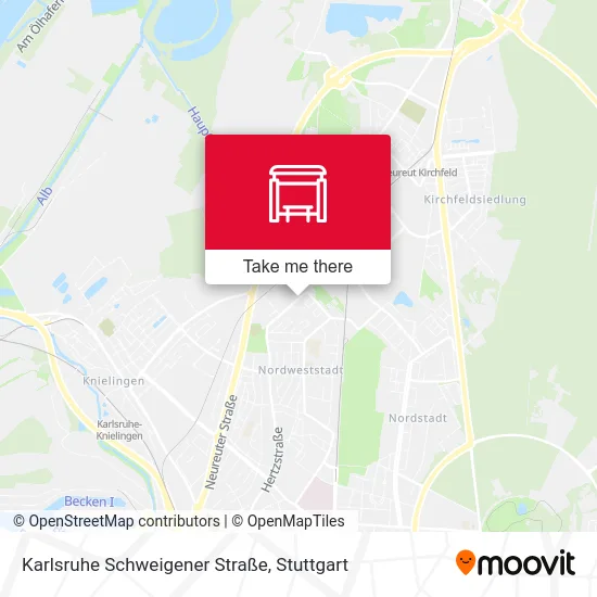 Карта Karlsruhe Schweigener Straße