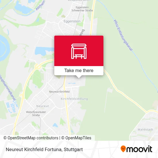 Neureut Kirchfeld Fortuna map