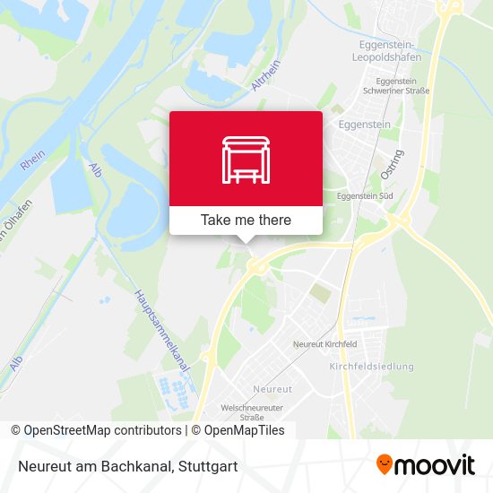 Карта Neureut am Bachkanal