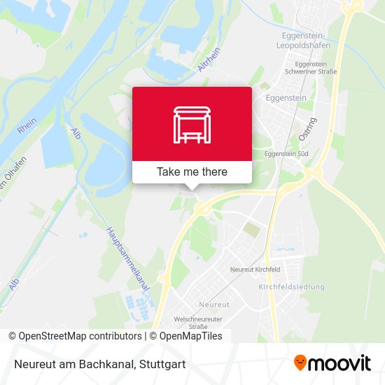 Карта Neureut am Bachkanal