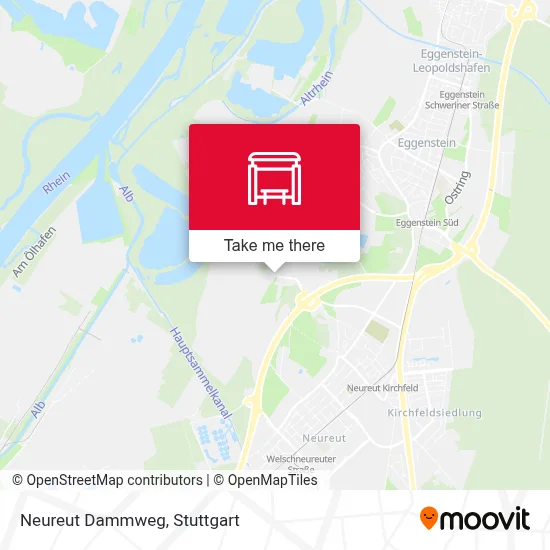 Neureut Dammweg map