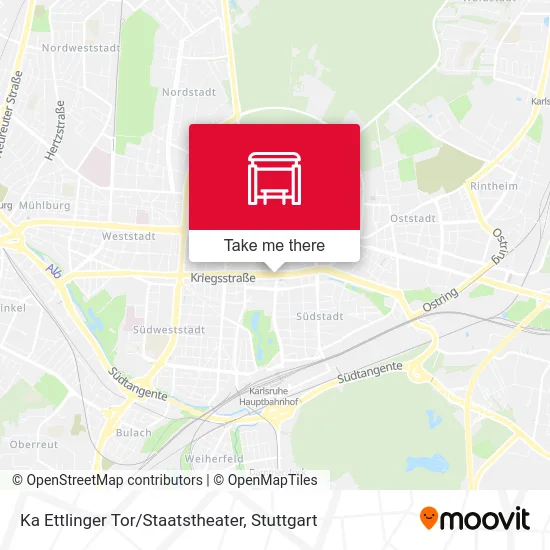 Карта Ka Ettlinger Tor/Staatstheater