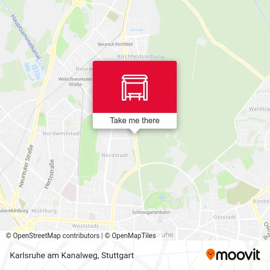 Карта Karlsruhe am Kanalweg
