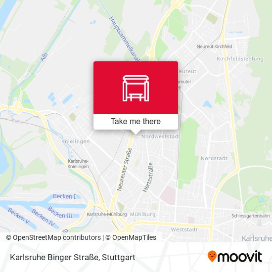 Карта Karlsruhe Binger Straße