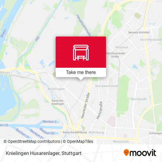 Карта Knielingen Husarenlager
