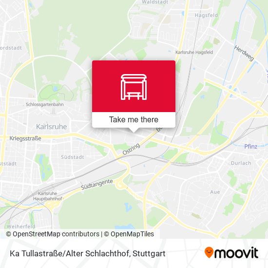 Ka Tullastraße / Alter Schlachthof map