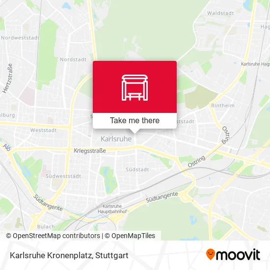Карта Karlsruhe Kronenplatz