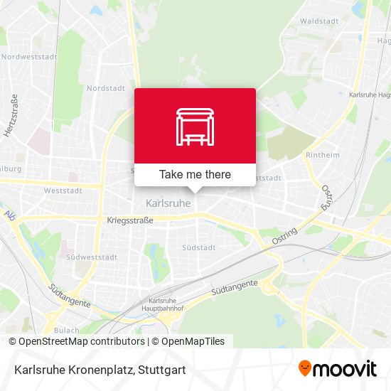 Karlsruhe Kronenplatz map
