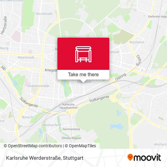 Карта Karlsruhe Werderstraße