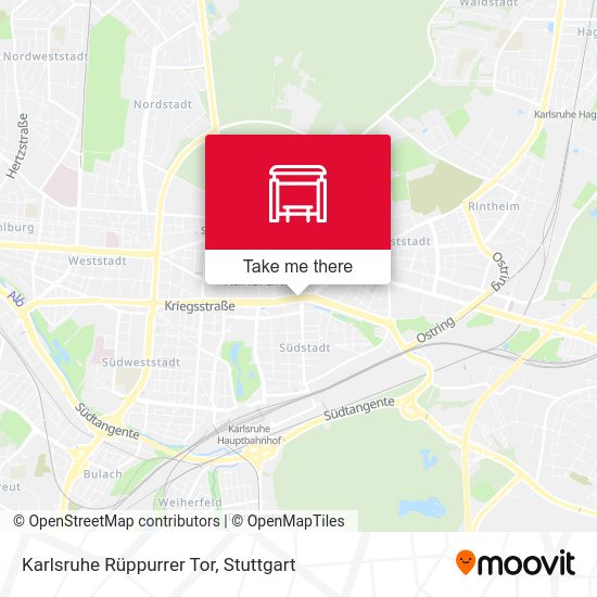 Karlsruhe Rüppurrer Tor map