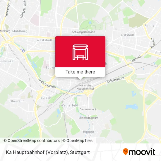 Карта Ka Hauptbahnhof (Vorplatz)