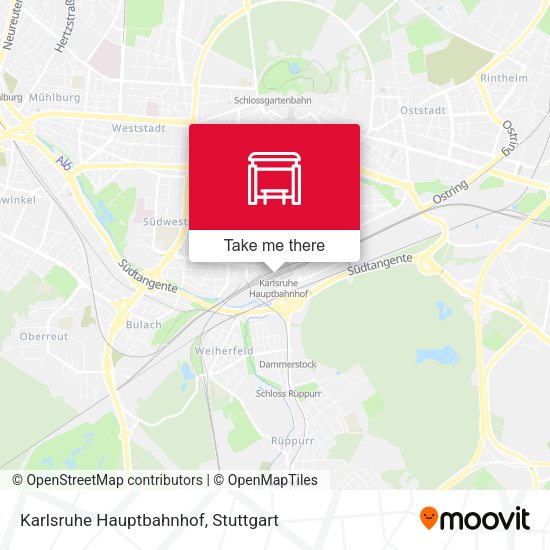 Карта Karlsruhe Hauptbahnhof