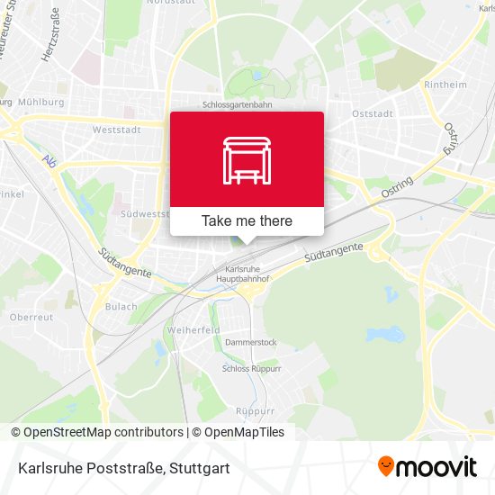 Карта Karlsruhe Poststraße