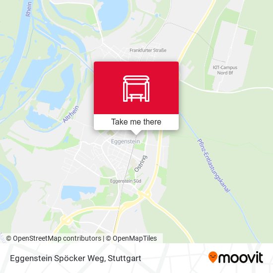 Eggenstein Spöcker Weg map