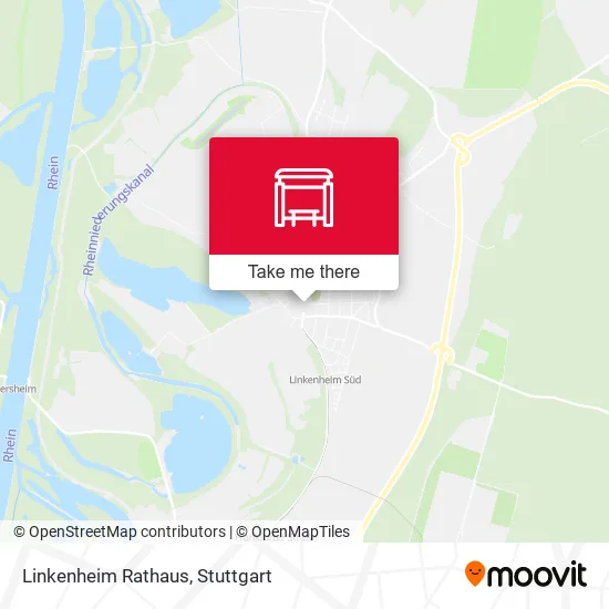 Linkenheim Rathaus map