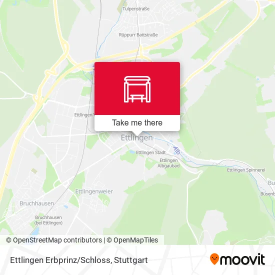 Карта Ettlingen Erbprinz/Schloss