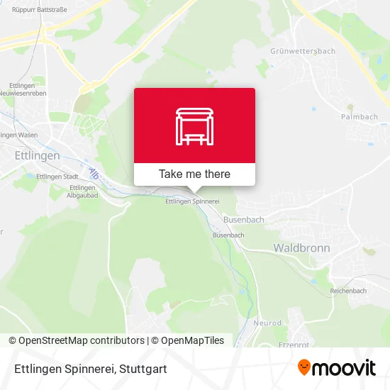 Карта Ettlingen Spinnerei