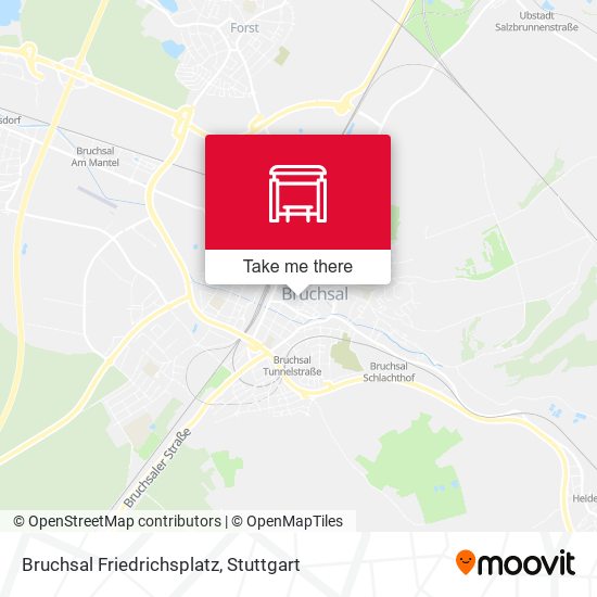 Bruchsal Friedrichsplatz map