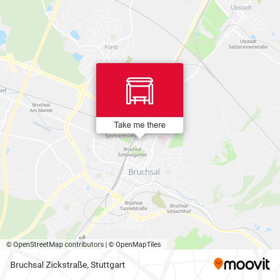 Карта Bruchsal Zickstraße