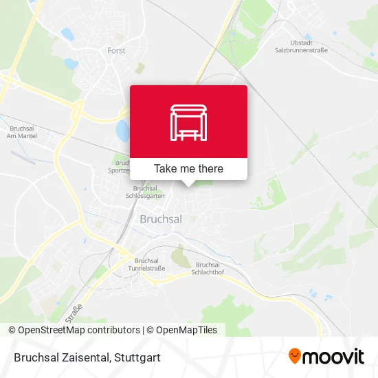 Карта Bruchsal Zaisental