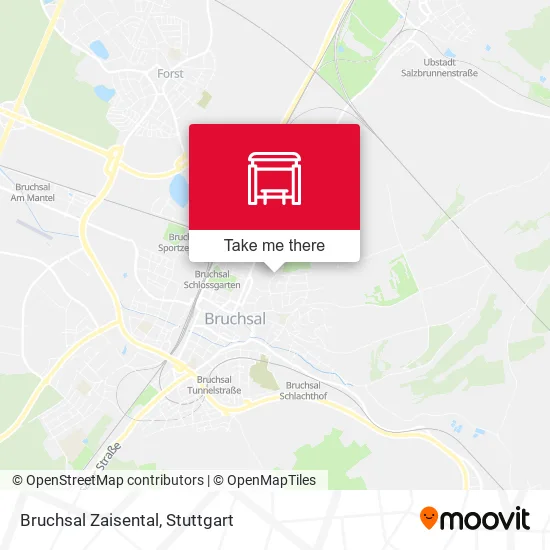Карта Bruchsal Zaisental