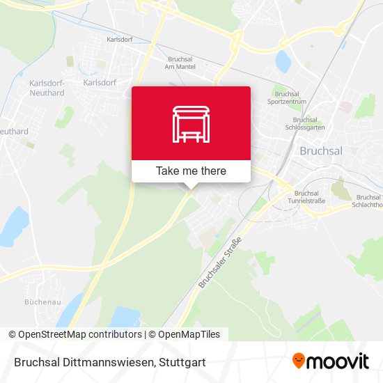 Bruchsal Dittmannswiesen map