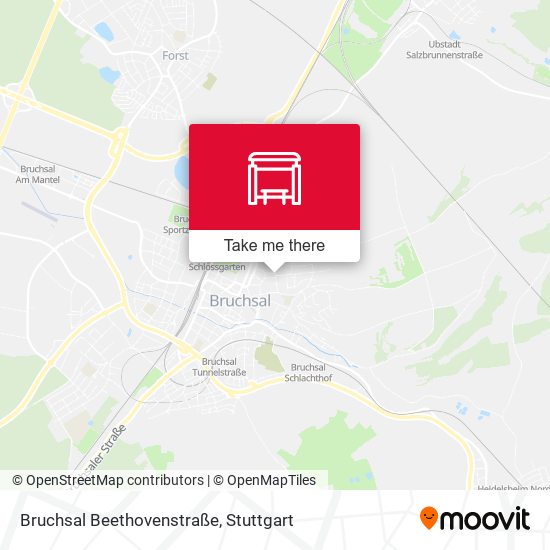Bruchsal Beethovenstraße map