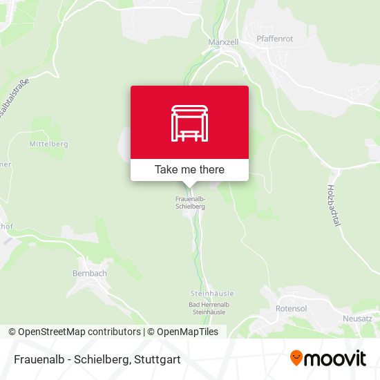 Карта Frauenalb - Schielberg